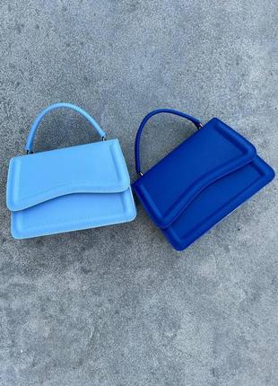 Жіноча сумка блакитна сумка блакитний клатч міні сумка міні клатч сумочка через плече