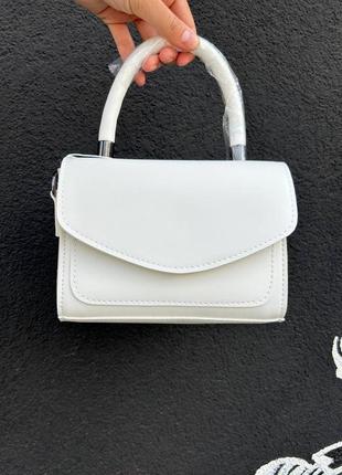 Жіноча сумка біла сумка міні сумка маленька сумка сумочка білий клатч кросбоді