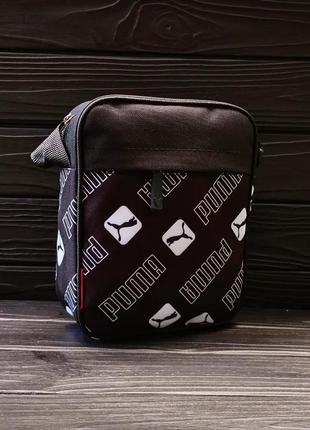 Чоловіча спортивна барсетка nike чорна сумка через плече puma пума