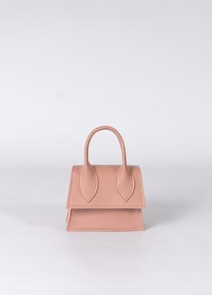 Жіноча сумка пудрова сумочка мікро сумочка маленька сумочка рожева сумка дитяча сумка міні сумка