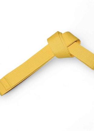 Пояс для кимоно combat желтый 2,8 м