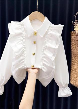 Блуза белая коттоновая