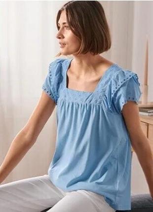 Ніжна жіноча блузка футболка з перфорацією 50-52р наш tcm tchibo німеччина