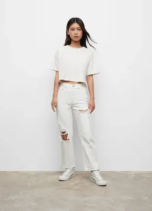Білі джинси mango для для дівчинки ростом 164
