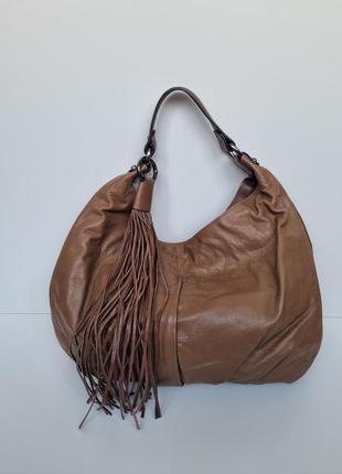Сумка gianni chiarini, сумка хобо, шкіряна сумка, сумка шкіра, брендова сумка