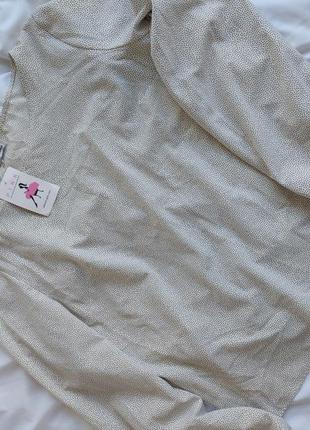 Блуза у крапочку сорочка кофта pink