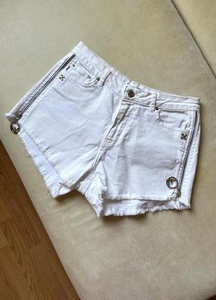 Белые джинсовые шорты euro fashion