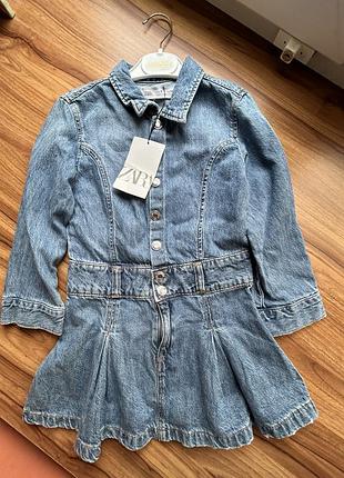Плаття джинсове zara 116р