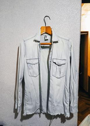 Джинсова сорочка  h&m   сорочка denim