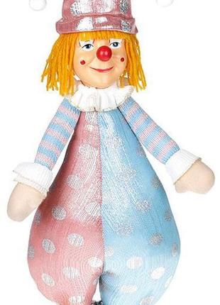 Мягкая игрушка «клоун тиффани» 22х14х47см, розовый с голубым