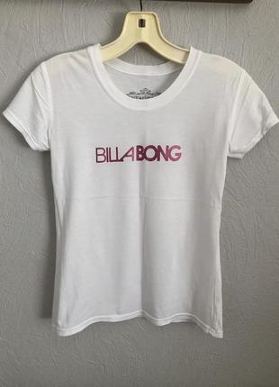 Оригінальна білосніжна футболка billabong