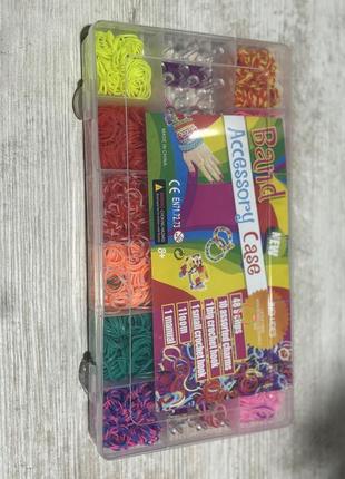 Набор резинок для плетения браслетов с инструментами.набор резинок для плетения...