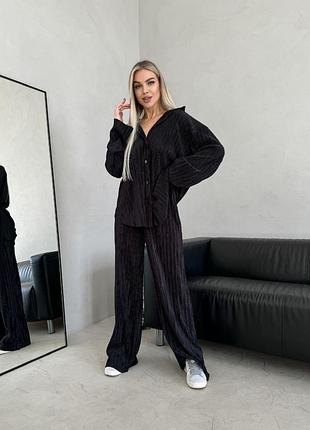 Оверсайз костюм з трикотажу