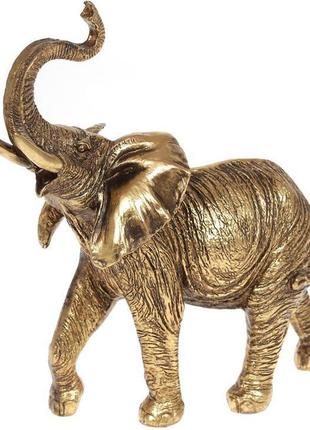 Декоративна статуетка "слон" 24.5х28 см, бронза