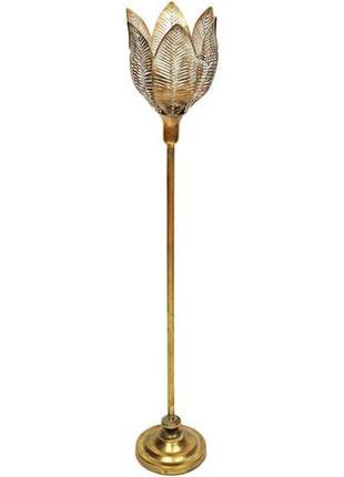 Підсвічник aivars "квітка" 21х18.5х104 см на високій ніжці, металевий