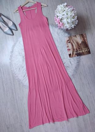 Довга сукня плаття сарафан трикотажна в підлогу максі
