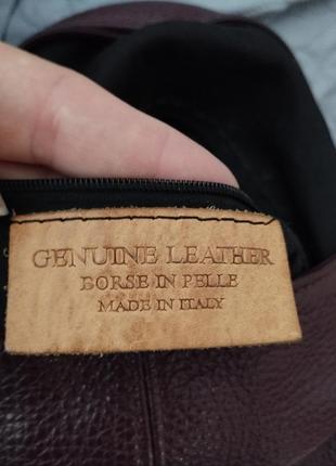 Шкіряна сумка італійської фірми genuine leather