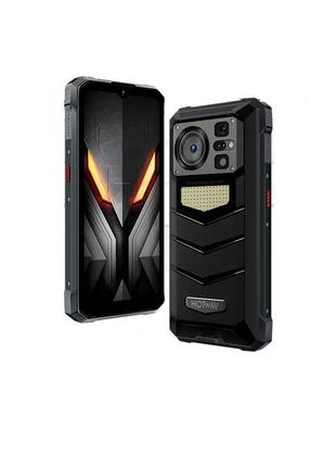 Защищенный смартфон hotwav w11 6/256gb black night vision аккумулятор 20800 мач android 13