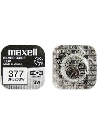 Батарейка maxell "таблетка" sr377/626sw 1шт/уп