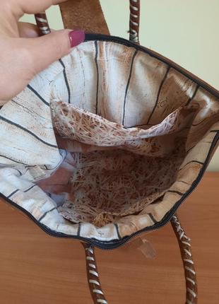 Сумочка из натуральной рафии4 фото