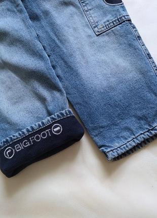 Комбінезон на флісі gloria jeans, джинсовий утеплений теплий джинс аплікація вишивка машина9 фото