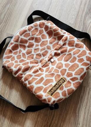 Рюкзак анімалістичний принт жираф дитяча ручна сумка