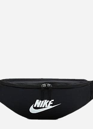 Сумка на пояс (бананка) nike heritage waistpack чорна (db0488-010)