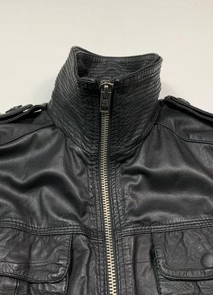 Кожаная куртка superdry кожанка