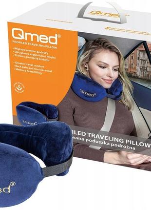 Ортопедична подушка під голову для подорожей qmed travelling pillow нова
