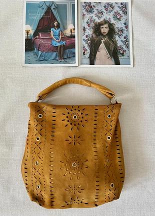 Furla сумка з натуральної замші оригінал