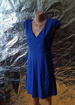 😍 супермодна нова синя сукня плаття з паском liu-jo xs