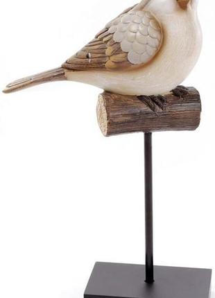 Декоративна статуетка "птах на жердині" 19.5х10.5х33.8см