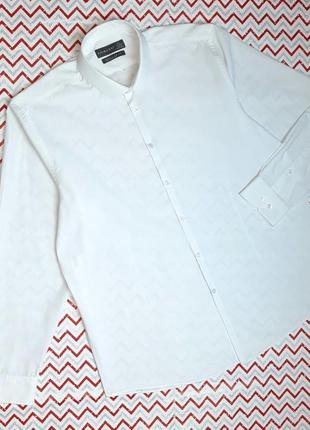 😉1+1=3 базовая белая мужская рубашка regular fit primark, размер 50 - 52