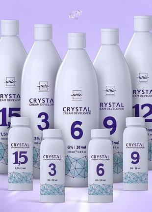 Крем-оксигент 1.5%,3%, 6%, 9% и 12% unic crystal cream developer