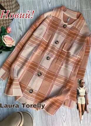 Кардиган - рубашка трикотажный laura torelly ( nkd)