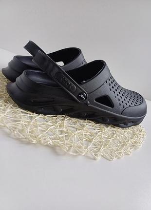 Нові мегалегкі зручні крокси/сабо/шлюпці сині/хакі/чорні, розмір 41-45