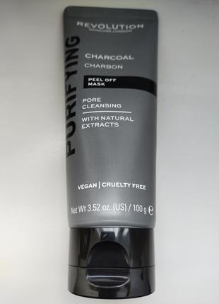 Маска-пілінг від чорних цяток revolution skincare purifying charcoal