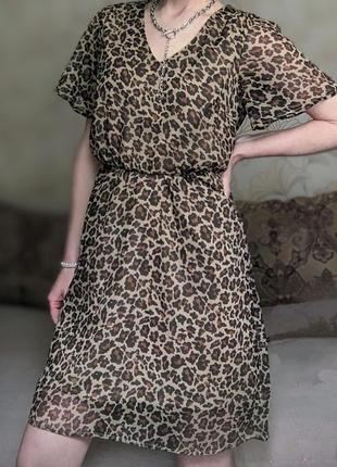 Леопардовое платье vero moda р.s