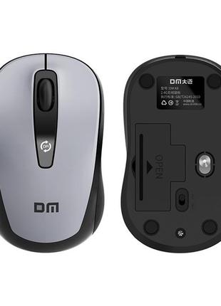 Компьютерная беспроводная мышь dm k8 2.4g серая
