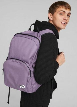 Рюкзак puma originals futro backpack фіолетово-вугільний уні 31 х 45 х 14 см (07882005)