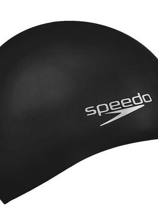Шапочка для плавання speedo silc moud cap au  8-709849097 black (5051746920775)