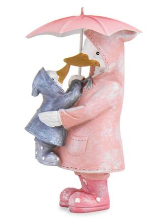 Статуэтка интерьерная мама утка под зонтом 20х7х7 см