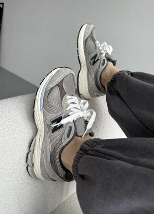 Кроссовки new balance 2002r grey/brown9 фото