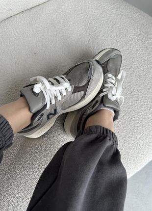 Кроссовки new balance 2002r grey/brown7 фото
