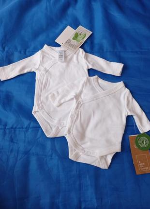 Baby club. бодик на запах с длинным рукавом.