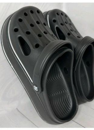 Новые мега лёгкие удобные кроксы/сабо/шлёпанцы синие/хаки/черные, размер 41-45