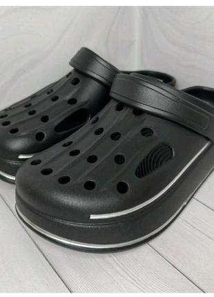 Новые мега лёгкие удобные кроксы/сабо/шлёпанцы синие/хаки/черные, размер 41-45