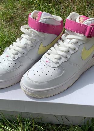 Кроссовки nike air force 1 mid (gs)