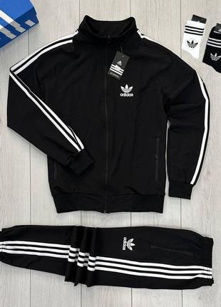 Чоловічий спортивний костюм adidas адідас чорний