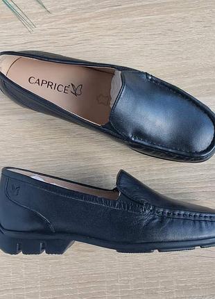 Кожаные мокасины caprice 37р.-стелька 23.5 см